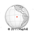 Outline Map of the Area around 8° 44' 0" S, 108° 43' 29" W, rectangular outline
