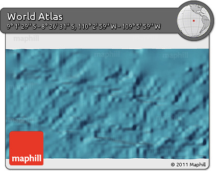 Satellite 3D Map of the Area around 8° 44' 0" S, 109° 34' 29" W