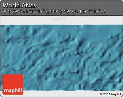 Satellite 3D Map of the Area around 8° 44' 0" S, 109° 34' 29" W