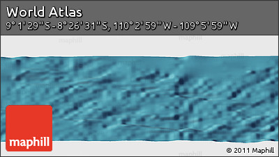 Satellite Panoramic Map of the Area around 8° 44' 0" S, 109° 34' 29" W