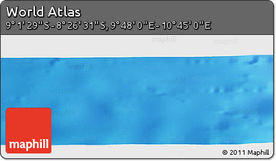 Physical Panoramic Map of the Area around 8° 44' 0" S, 10° 16' 30" E