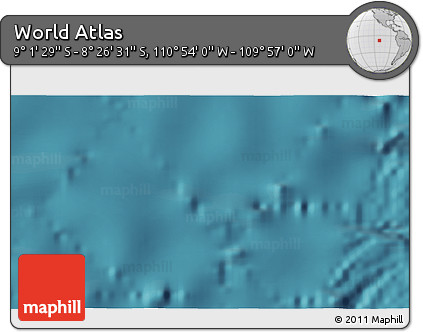 Satellite 3D Map of the Area around 8° 44' 0" S, 110° 25' 30" W