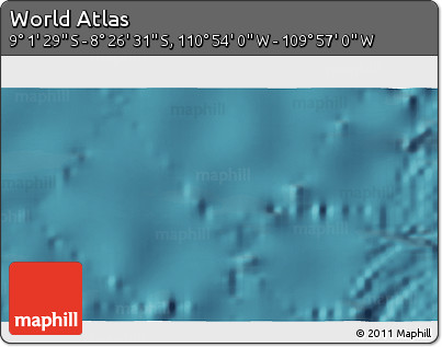 Satellite 3D Map of the Area around 8° 44' 0" S, 110° 25' 30" W