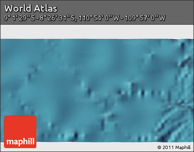 Satellite 3D Map of the Area around 8° 44' 0" S, 110° 25' 30" W