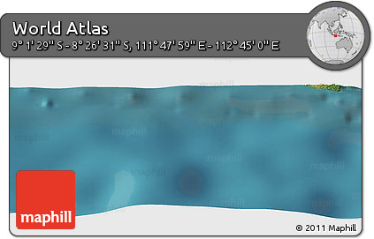Satellite Panoramic Map of the Area around 8° 44' 0" S, 112° 16' 30" E