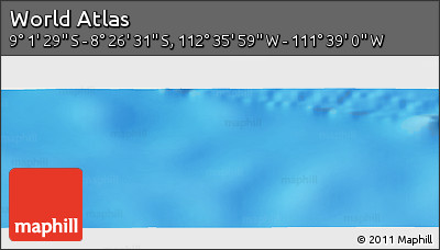 Physical Panoramic Map of the Area around 8° 44' 0" S, 112° 7' 30" W