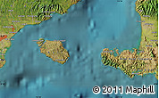 Satellite Map of the area around 8° 44' 0" S, 115° 40' 30" E