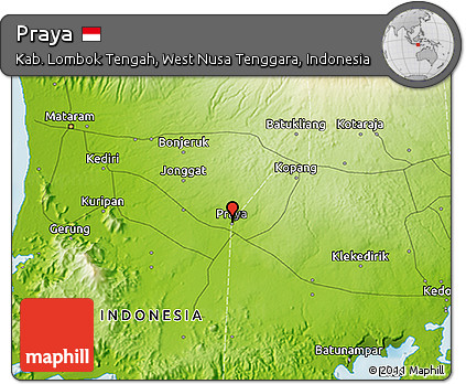 Physical 3D Map of Praya