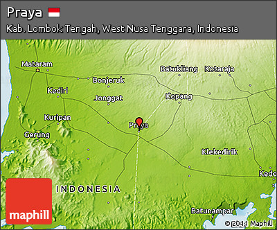 Physical 3D Map of Praya