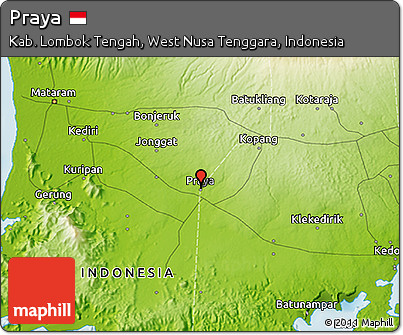 Physical 3D Map of Praya