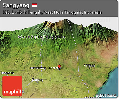 Satellite 3D Map of Sangyang