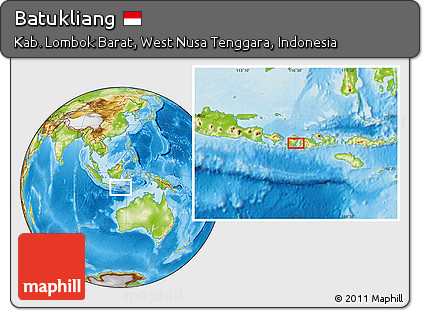 Physical Location Map of Batukliang