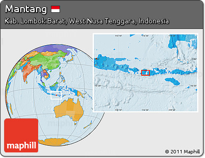 Political Location Map of Mantang