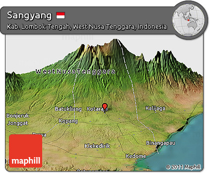 Satellite Panoramic Map of Sangyang