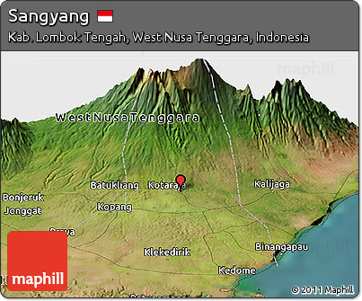 Satellite Panoramic Map of Sangyang