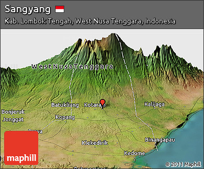 Satellite Panoramic Map of Sangyang