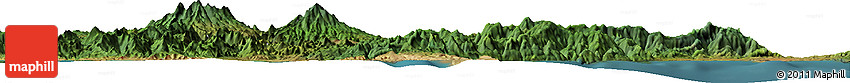 Satellite Horizon Map of the Area around 8° 44' 0" S, 117° 22' 30" E
