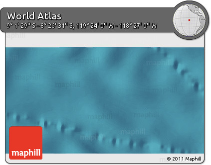 Satellite 3D Map of the Area around 8° 44' 0" S, 118° 55' 30" W