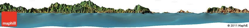 Satellite Horizon Map of the Area around 8° 44' 0" S, 119° 4' 29" E