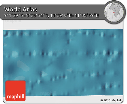 Satellite 3D Map of the Area around 8° 44' 0" S, 11° 7' 30" E