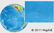 Physical Location Map of the area around 8° 44' 0" S, 122° 19' 29" W