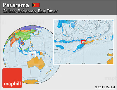 Political Location Map of Pasarema
