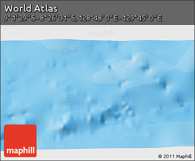 Political 3D Map of the Area around 8° 44' 0" S, 129° 16' 30" E