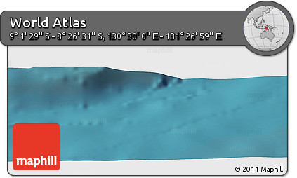 Satellite Panoramic Map of the Area around 8° 44' 0" S, 130° 58' 29" E