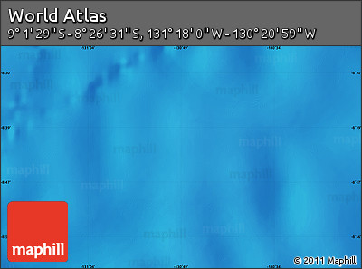 Physical Map of the Area around 8° 44' 0" S, 130° 49' 29" W