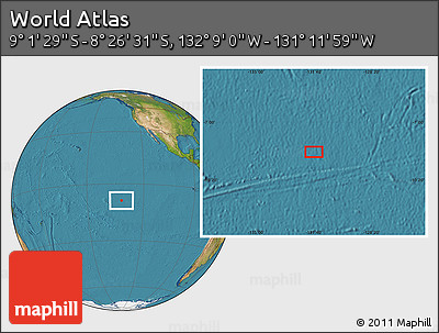 Satellite Location Map of the Area around 8° 44' 0" S, 131° 40' 30" W