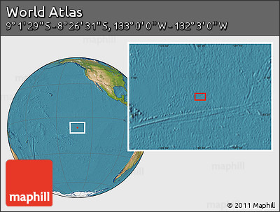Satellite Location Map of the Area around 8° 44' 0" S, 132° 31' 30" W