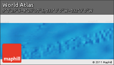 Physical Panoramic Map of the Area around 8° 44' 0" S, 132° 31' 30" W