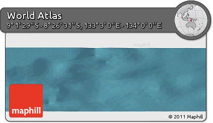 Satellite Panoramic Map of the Area around 8° 44' 0" S, 133° 31' 30" E