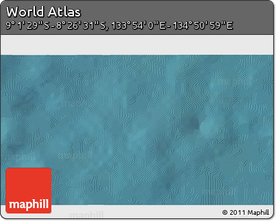 Satellite 3D Map of the Area around 8° 44' 0" S, 134° 22' 30" E