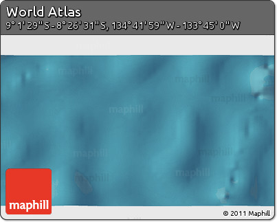 Satellite 3D Map of the Area around 8° 44' 0" S, 134° 13' 29" W