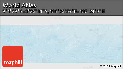 Physical Panoramic Map of the Area around 8° 44' 0" S, 136° 55' 30" E