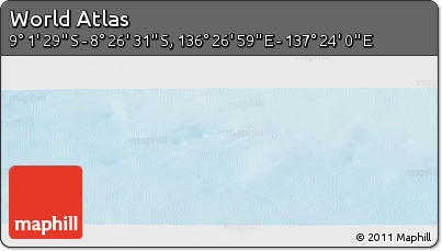 Physical Panoramic Map of the Area around 8° 44' 0" S, 136° 55' 30" E