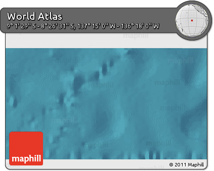 Satellite 3D Map of the Area around 8° 44' 0" S, 136° 46' 30" W