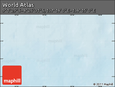 Physical Map of the Area around 8° 44' 0" S, 137° 46' 30" E