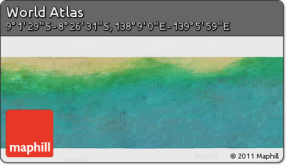 Satellite Panoramic Map of the Area around 8° 44' 0" S, 138° 37' 30" E