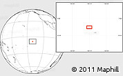 Blank Location Map of the area around 8° 44' 0" S, 140° 10' 30" W