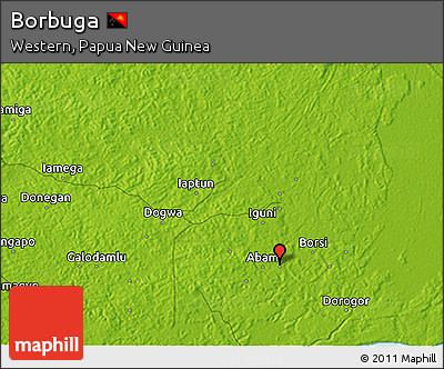 Physical 3D Map of Borbuga