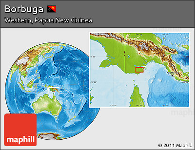 Physical Location Map of Borbuga