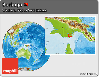 Physical Location Map of Borbuga