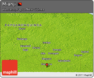 Physical Panoramic Map of Mianji