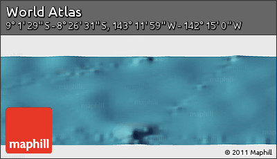 Satellite Panoramic Map of the Area around 8° 44' 0" S, 142° 43' 29" W