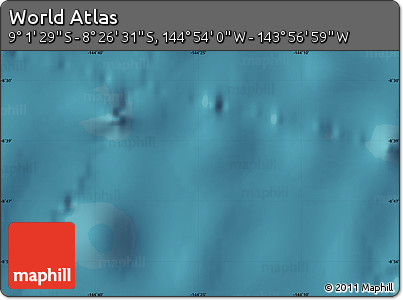 Satellite Map of the Area around 8° 44' 0" S, 144° 25' 30" W