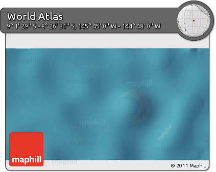 Satellite 3D Map of the Area around 8° 44' 0" S, 145° 16' 30" W