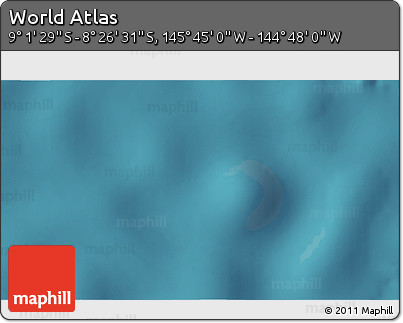 Satellite 3D Map of the Area around 8° 44' 0" S, 145° 16' 30" W
