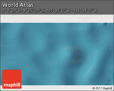 Satellite 3D Map of the Area around 8° 44' 0" S, 145° 16' 30" W